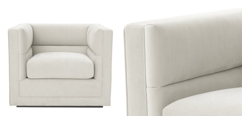Кресло Eichholtz Сhair Adonia Pebble grey Кресло Eichholtz Сhair Adonia Pebble grey - Loft-Concept в Барнауле