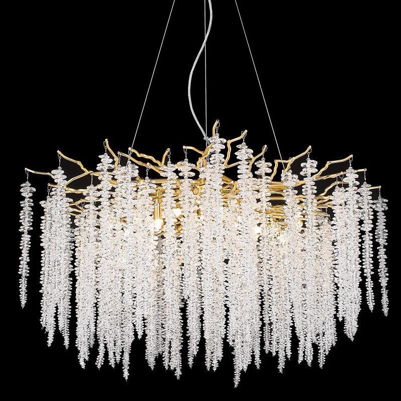 Люстра Diana Rain Gold Золотой Люстра Diana Rain Gold Золотой в Барнауле | Loft Concept