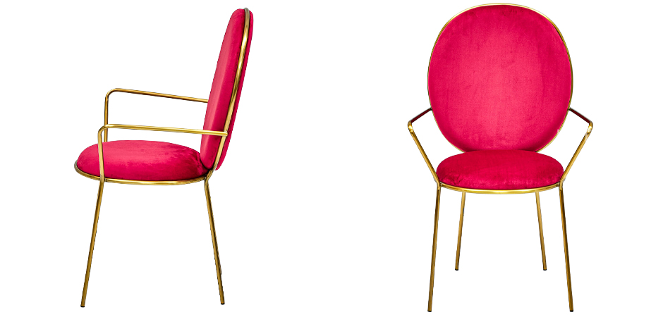 Стул с подлокотниками STAY Chair Fuchsia Стул с подлокотниками STAY Chair Fuchsia - Loft-Concept в Барнауле