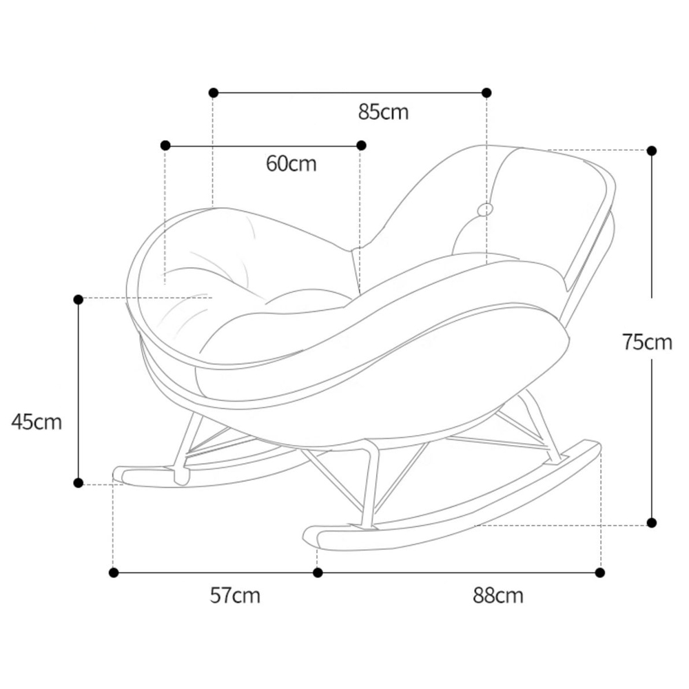 Кресло-качалка для отдыха Rocking Soft Chair Кресло-качалка для отдыха Rocking Soft Chair в Барнауле