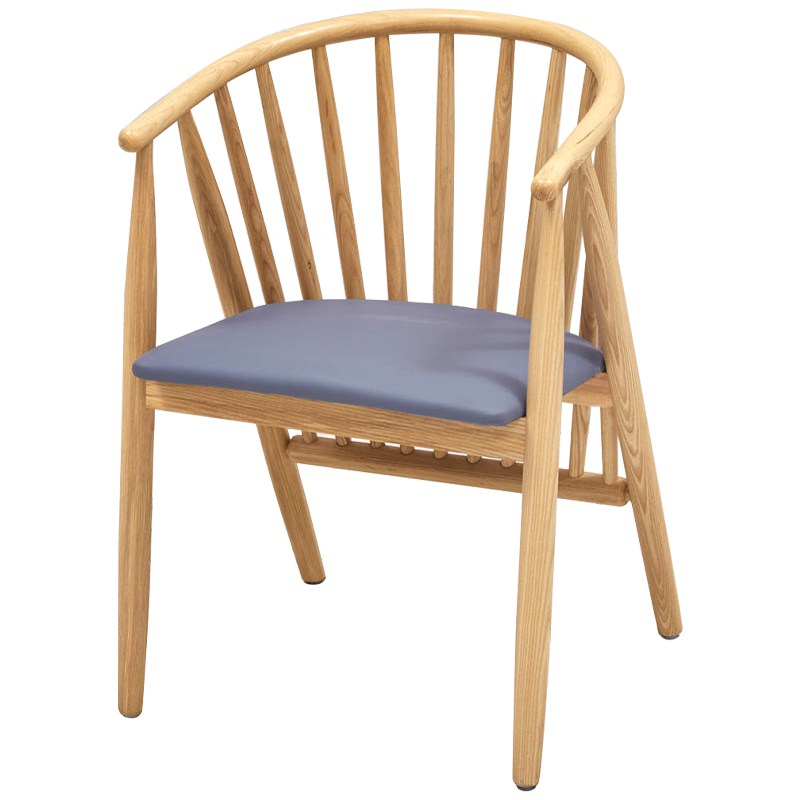 Дизайнерский стул деревянный Marco Wood Chair Древесина Серо-голубой Дизайнерский стул деревянный Marco Wood Chair Древесина Серо-голубой в Барнауле | Loft Concept