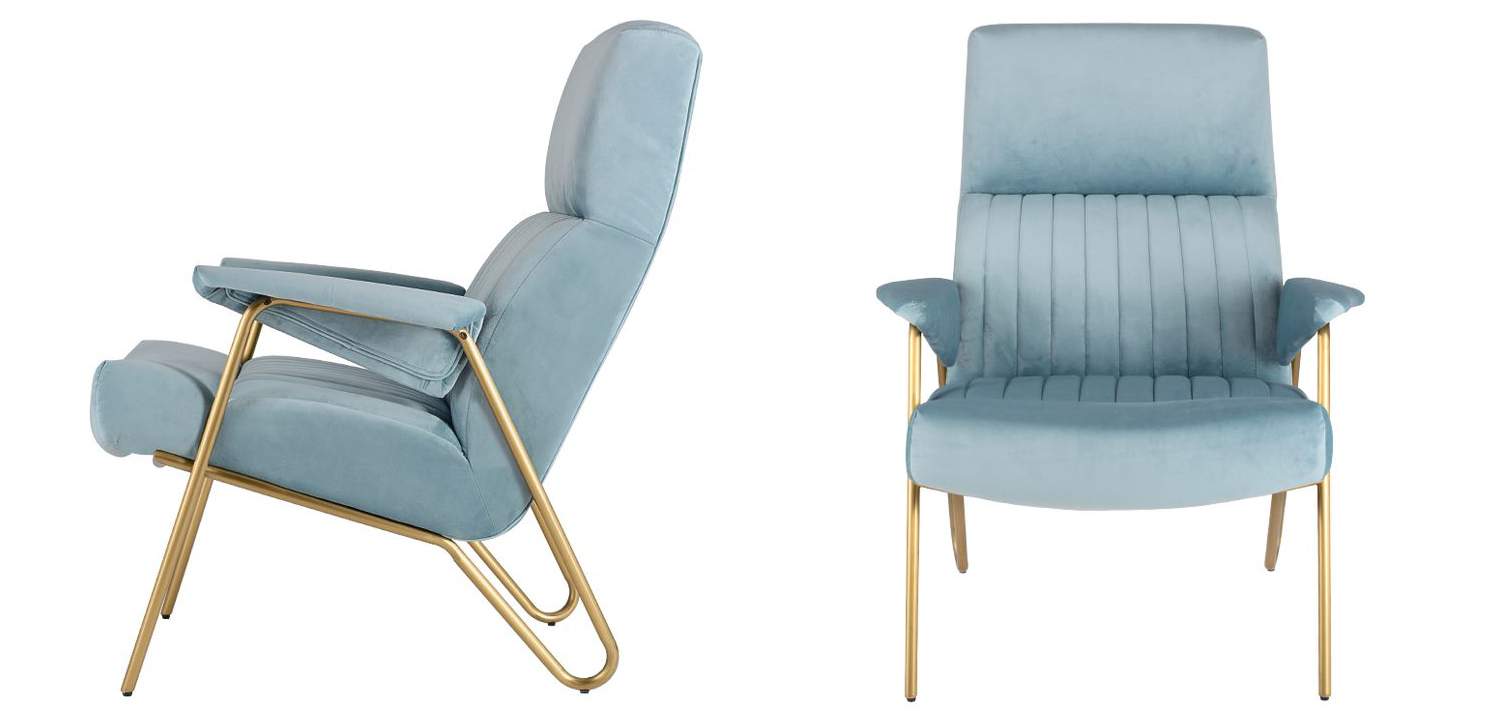 Кресло Solonar light blue - фото