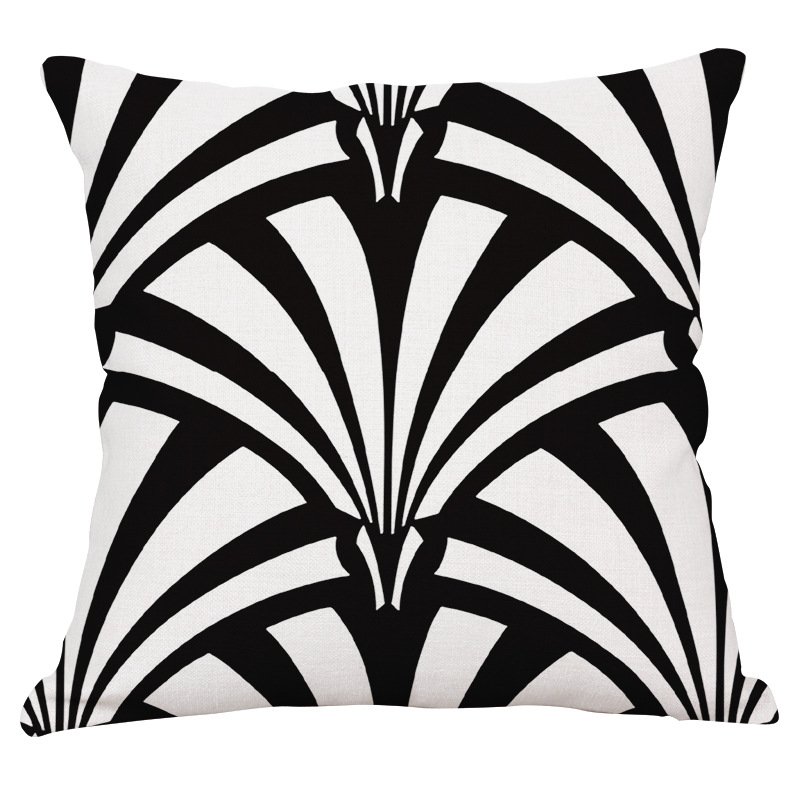 Декоративная подушка Black and White Pattern #2 Черно-белый Декоративная подушка Black and White Pattern #2 Черно-белый в Барнауле | Loft Concept