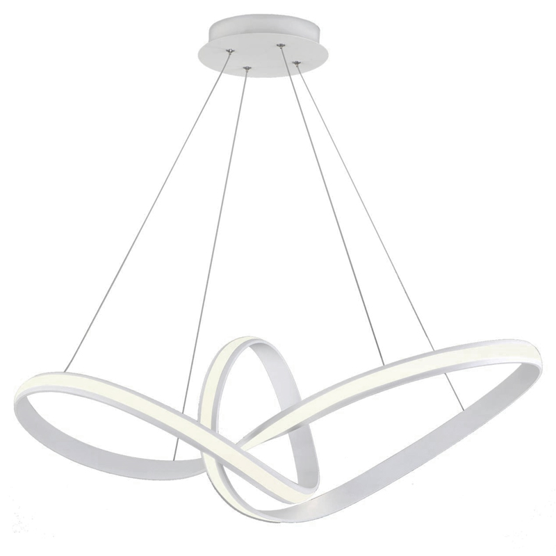 Люстра Mobius Strip White Chandelier Белый Люстра Mobius Strip White Chandelier Белый в Барнауле | Loft Concept