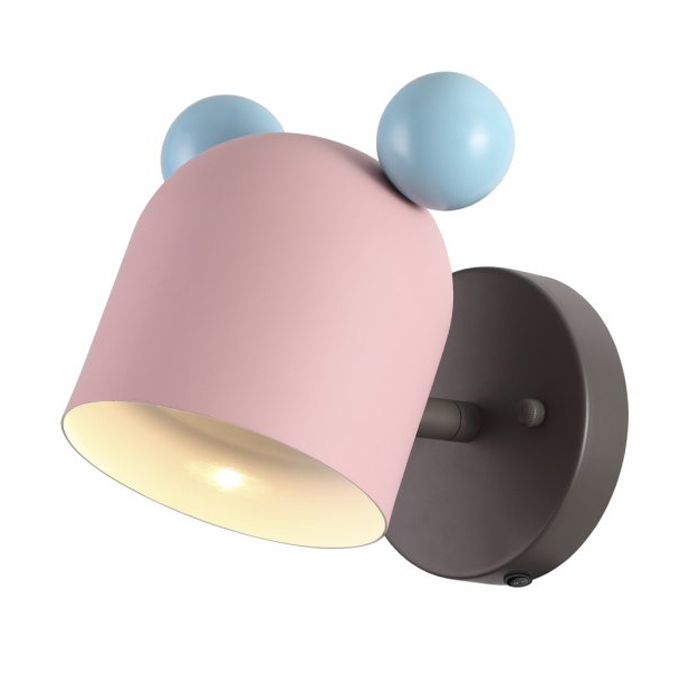 Бра Mickey Mouse Pink Розовый пастельный Бра Mickey Mouse Pink Розовый пастельный в Барнауле | Loft Concept