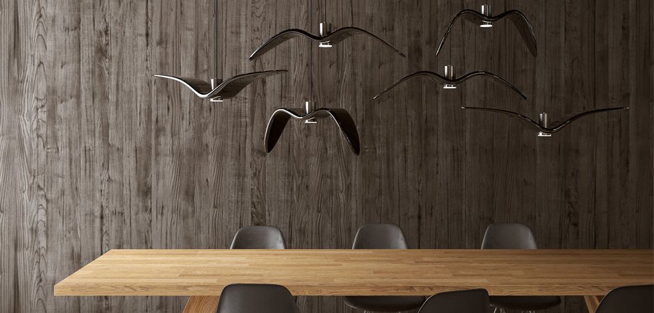 Подвесной светильник Brokis Night Birds black Подвесной светильник Brokis Night Birds black - Loft-Concept в Барнауле