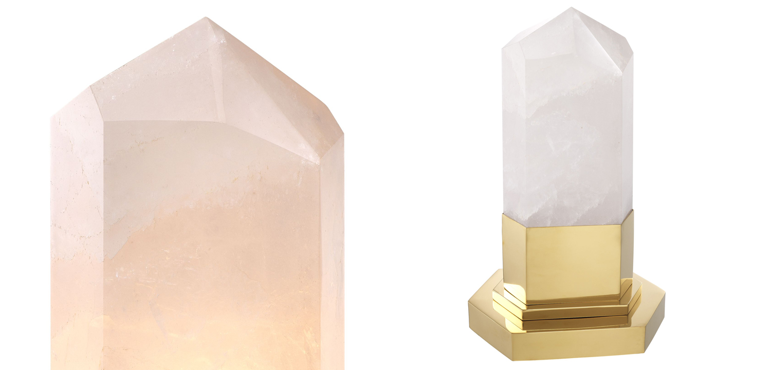 Настольная лампа Eichholtz Table Lamp Rock Crystal - фото