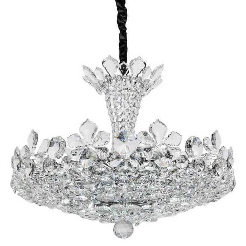 Люстра Griselda Crystal Chandelier 62 Хром Прозрачный Люстра Griselda Crystal Chandelier 62 Хром Прозрачный в Барнауле | Loft Concept