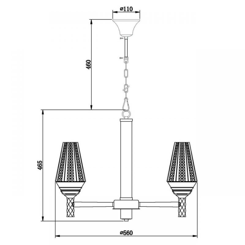Люстра Ribbed Chandelier в Барнауле