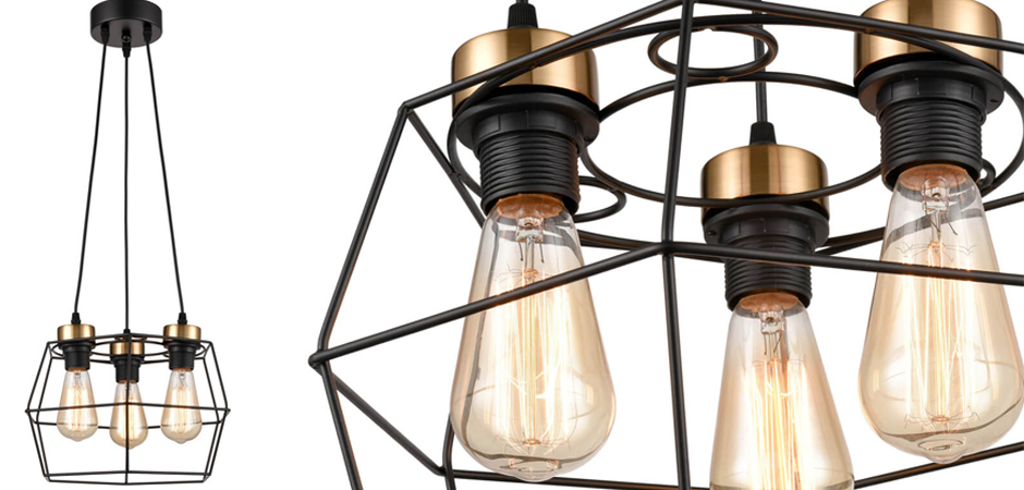 Люстра Loft Wire Cage Black lamp 3 Люстра Loft Wire Cage Black lamp 3 - Loft-Concept в Барнауле