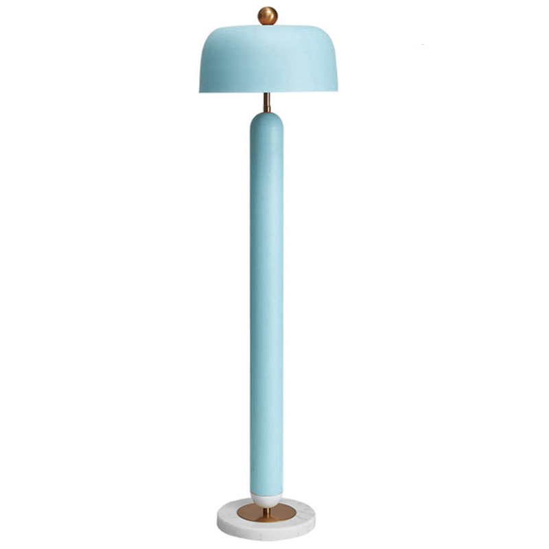 Meet blue Floor lamp Голубой Латунь Meet blue Floor lamp Голубой Латунь в Барнауле | Loft Concept