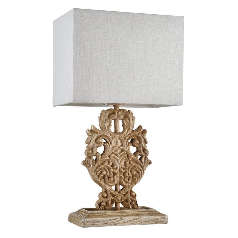 Настольная лампа Agueta Light Table Lamp Белый Бежевый в Барнауле | Loft Concept 