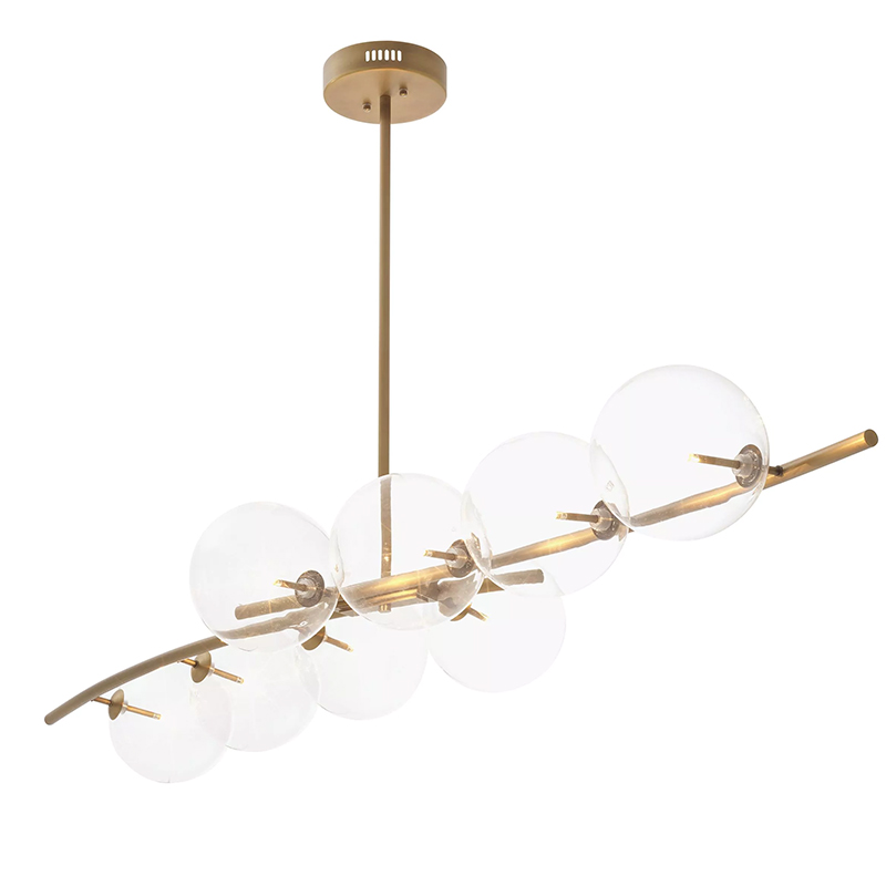 Люстра Eichholtz Chandelier Spezia Латунь Прозрачное Стекло Люстра Eichholtz Chandelier Spezia Латунь Прозрачное Стекло в Барнауле | Loft Concept