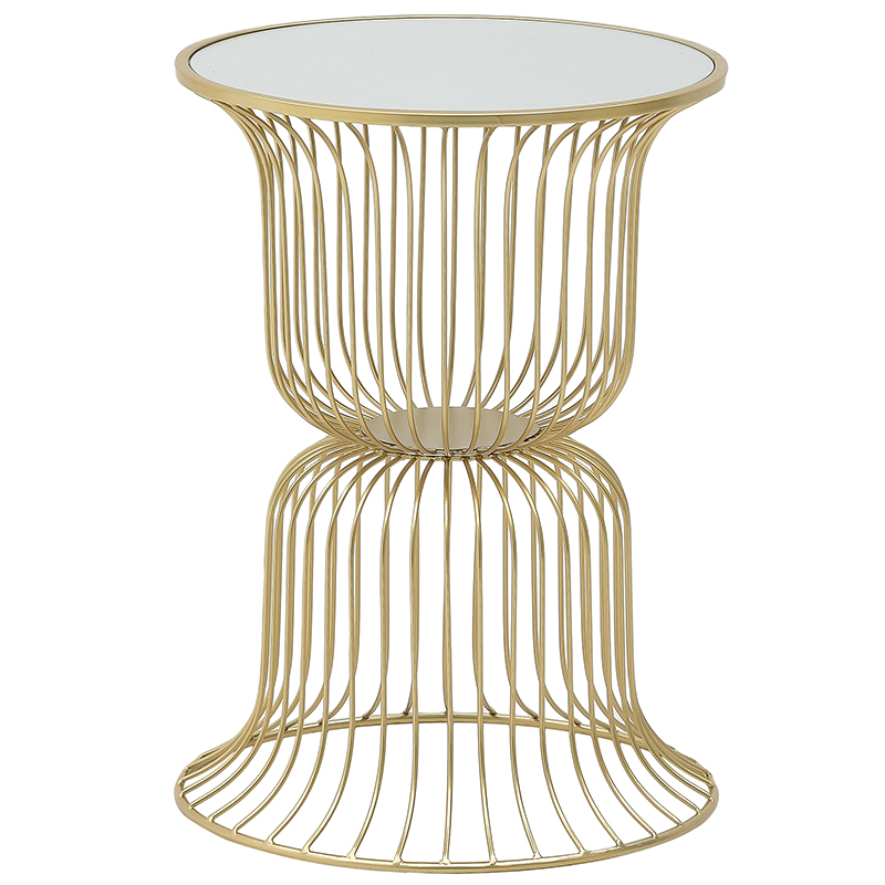 Круглый приставной стол Anthony Gold Side Table Круглый приставной стол Anthony Gold Side Table в Барнауле | Loft Concept