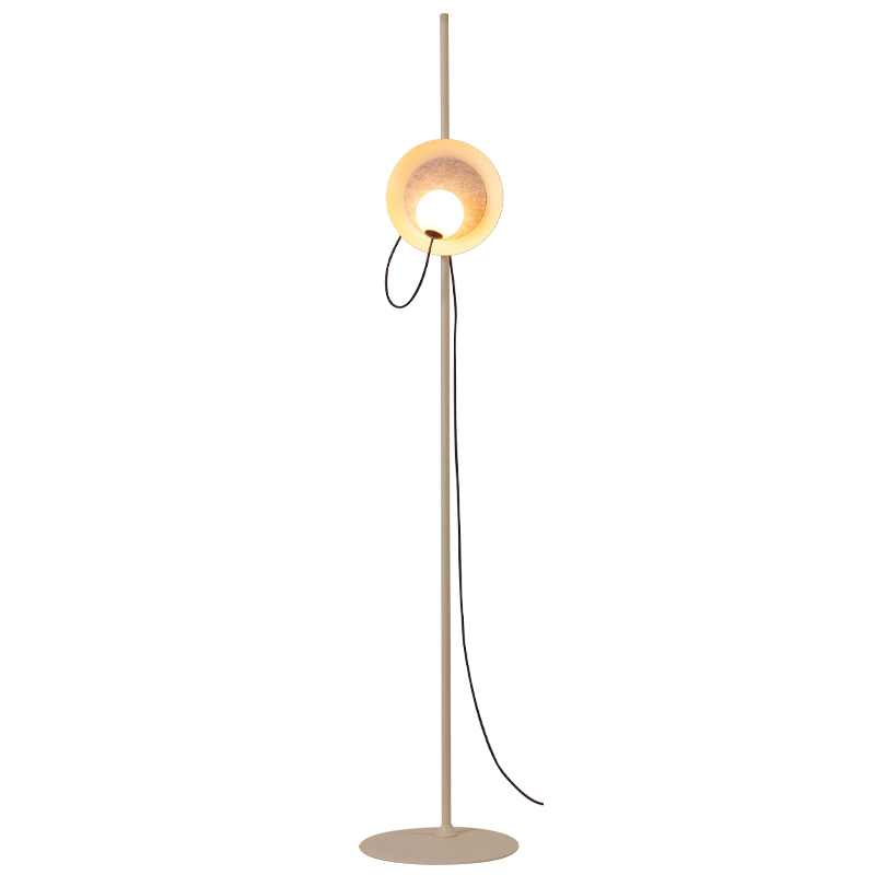 Напольный светильник с магнитным плафоном MARGOTT FLOR LAMP Белый Оранжевый Черный Напольный светильник с магнитным плафоном MARGOTT FLOR LAMP Белый Оранжевый Черный в Барнауле | Loft Concept