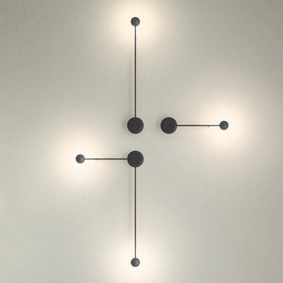 Бра Pin Wall Light black Белый Бра Pin Wall Light black Белый в Барнауле | Loft Concept