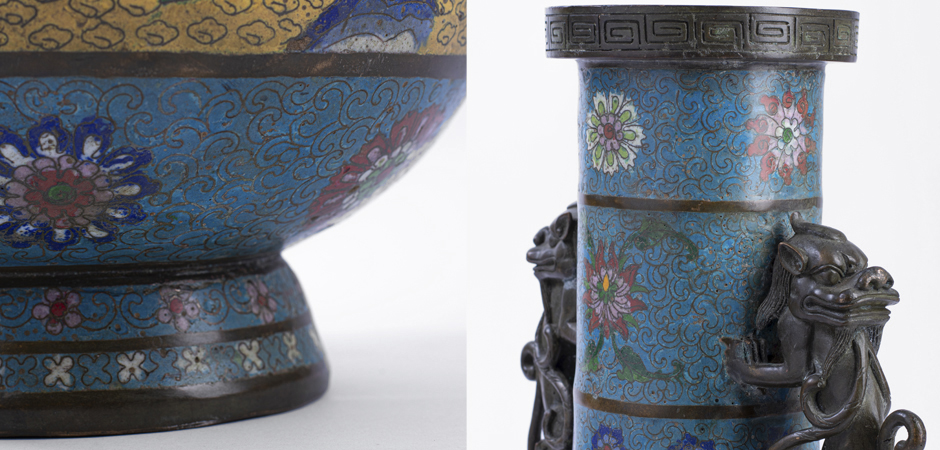 Антикварная Китайская Ваза Бронза - фото №1