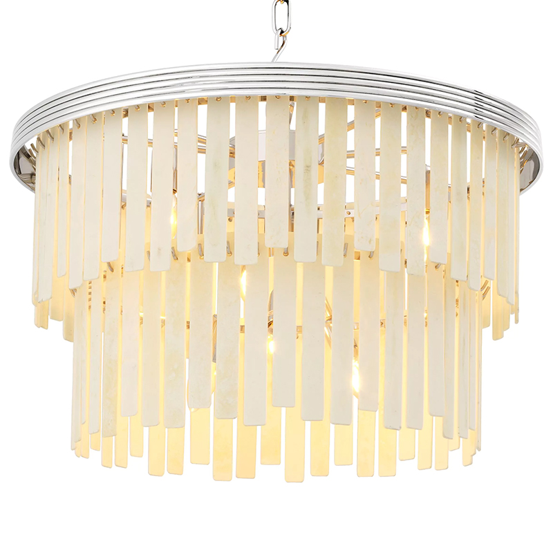 Люстра Eichholtz Chandelier Arizona S Nickel ivory ( слоновая кость ) Никель Люстра Eichholtz Chandelier Arizona S Nickel ivory ( слоновая кость ) Никель в Барнауле | Loft Concept