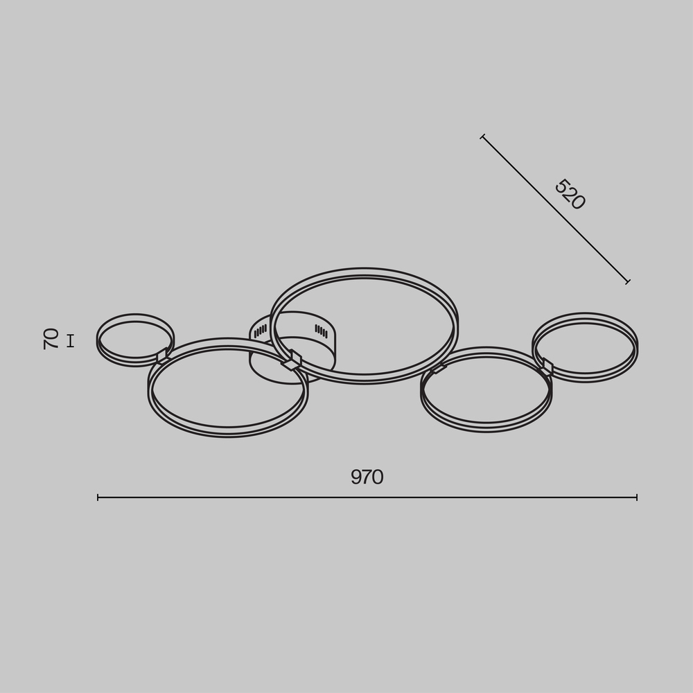 Потолочный светильник Olympia 3000-4000К 43Вт в Барнауле