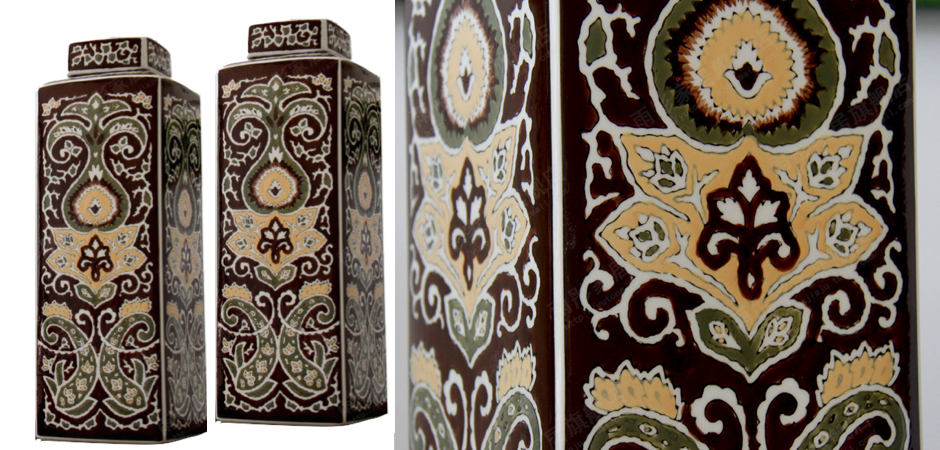 Ваза Brown ornament Ваза Brown ornament - Loft-Concept в Барнауле