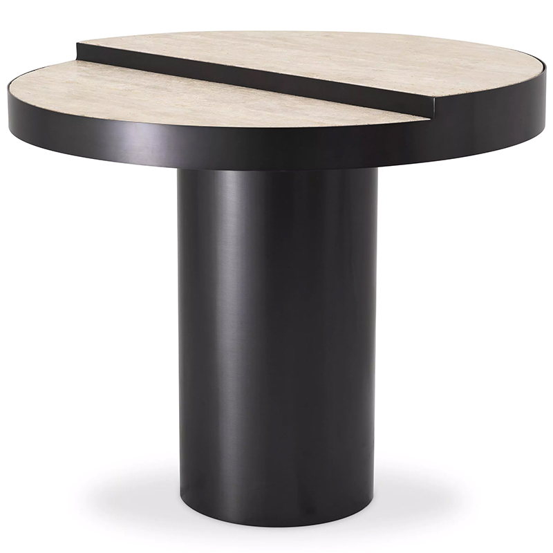 Приставной столик Eichholtz Side Table Excelsior Черный Песочный Приставной столик Eichholtz Side Table Excelsior Черный Песочный в Барнауле | Loft Concept