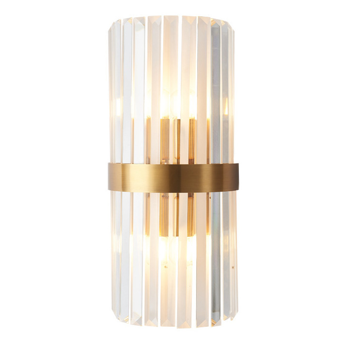 Бра Odeon Clear Glass Gold metal Wall Lamp Прозрачный Латунь Бра Odeon Clear Glass Gold metal Wall Lamp Прозрачный Латунь в Барнауле | Loft Concept