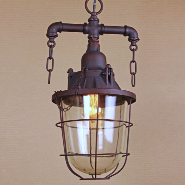Подвесной светильник Marine Lantern Коричневый Подвесной светильник Marine Lantern Коричневый в Барнауле | Loft Concept