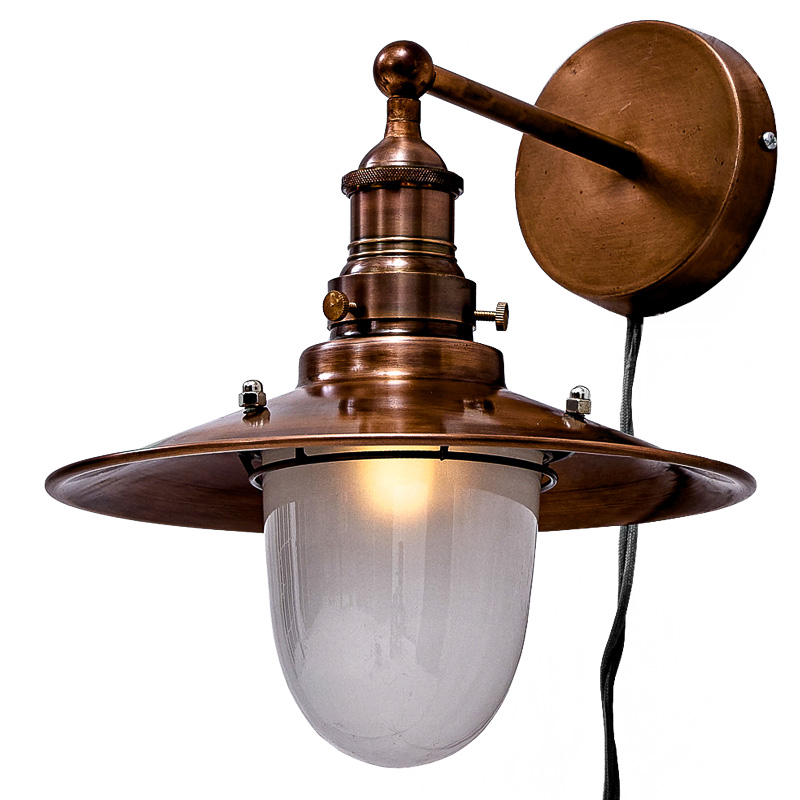 Бра Lantern Loft Sconces Белый Винтажная Медь Бра Lantern Loft Sconces Белый Винтажная Медь в Барнауле | Loft Concept