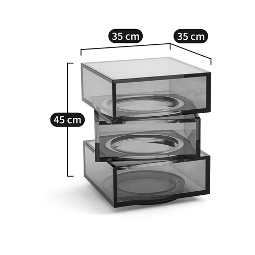 Стол журнальный в форме кубов Acrylic Furniture Lumina Mint Breeze в Барнауле
