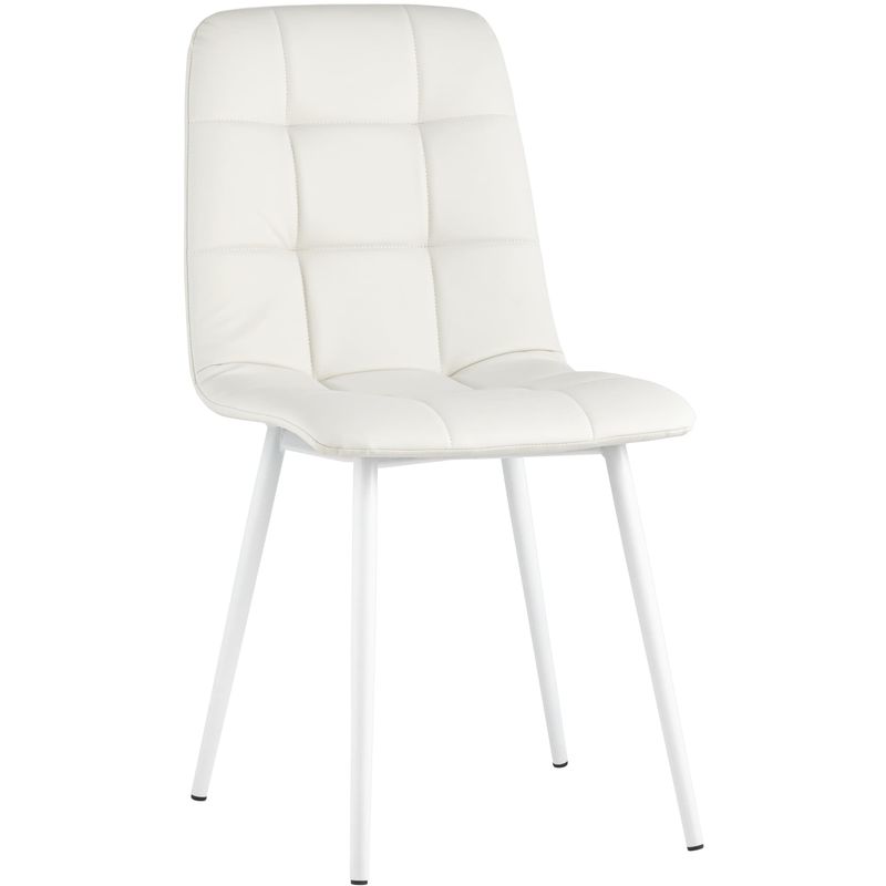 Стул NANCY S Chair Белая Экокожа Белый Стул NANCY S Chair Белая Экокожа Белый в Барнауле | Loft Concept