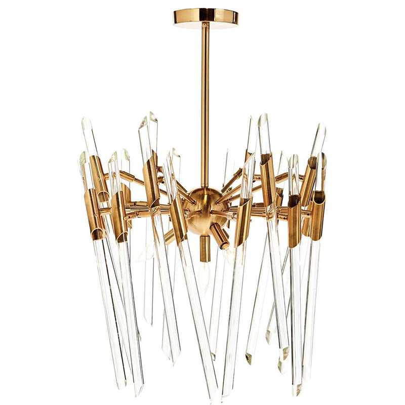 Люстра Ice Rods Chandelier brass Латунь Люстра Ice Rods Chandelier brass Латунь в Барнауле | Loft Concept