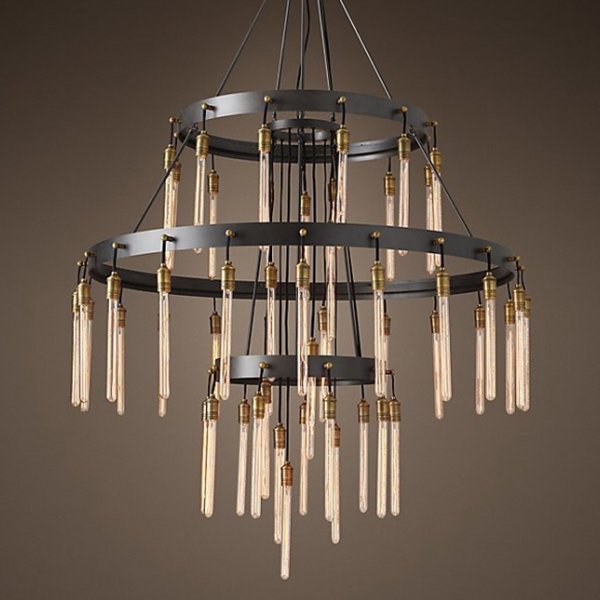 Люстра RH Axis Three-Tier Chandelier Черный Люстра RH Axis Three-Tier Chandelier Черный в Барнауле | Loft Concept