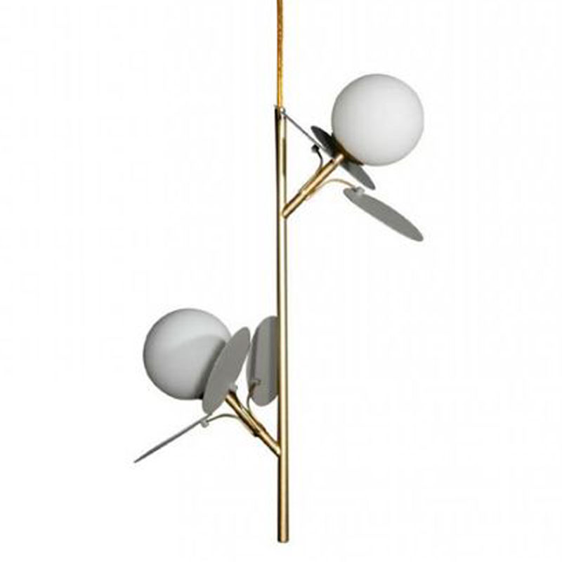 Люстра MATISSE Pendant Double Grey Серый Золотой Белый Люстра MATISSE Pendant Double Grey Серый Золотой Белый в Барнауле | Loft Concept
