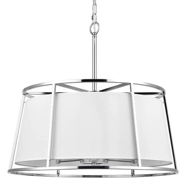 Люстра Alexis Chandelier 60 Хром Белый Люстра Alexis Chandelier 60 Хром Белый в Барнауле | Loft Concept
