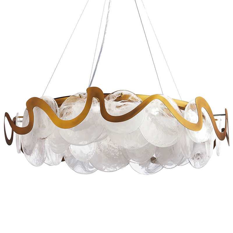 Люстра Darden Chandelier Латунь Белый Люстра Darden Chandelier Латунь Белый в Барнауле | Loft Concept