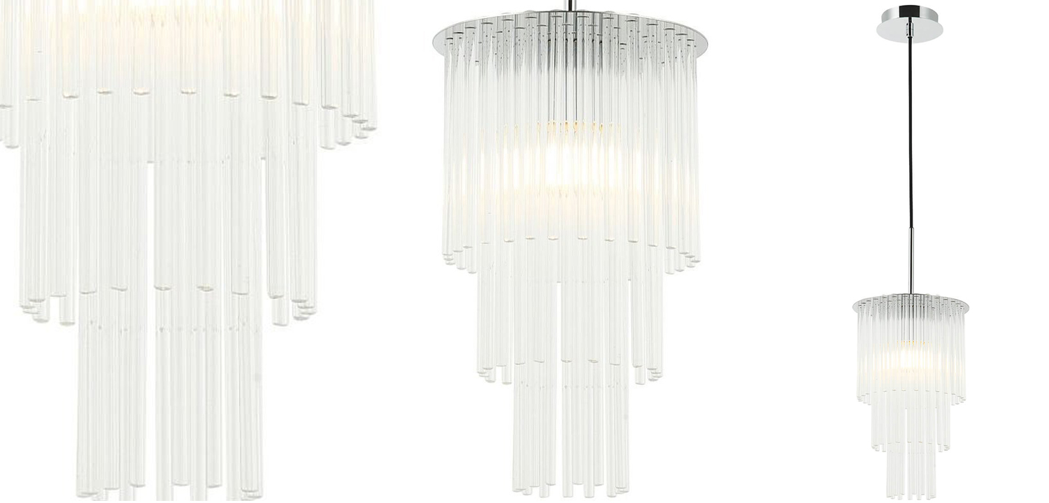 Подвесной светильник Harrison chrome - фото