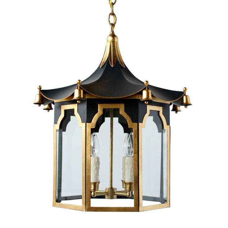Люстра Pendant Lamp Chinese Pagoda Черный Золотой Люстра Pendant Lamp Chinese Pagoda Черный Золотой в Барнауле | Loft Concept