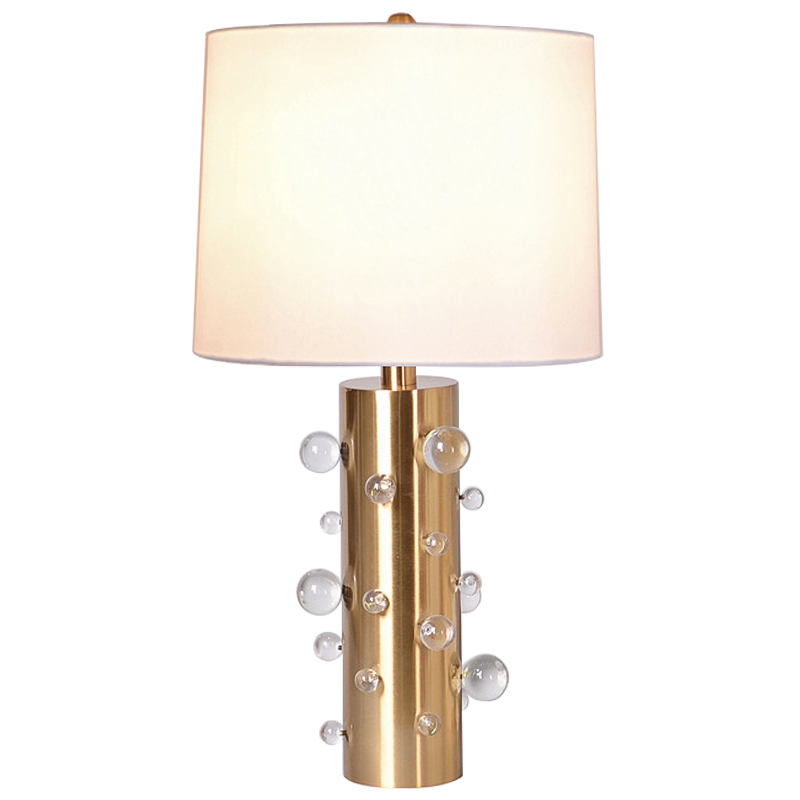 Настольная лампа с абажуром Cantrell Table Lamp Glass Золотой Бежевый Прозрачное Стекло Настольная лампа с абажуром Cantrell Table Lamp Glass Золотой Бежевый Прозрачное Стекло в Барнауле | Loft Concept