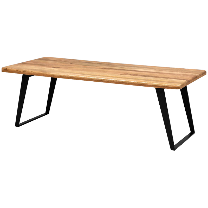 Обеденный стол с деревянной столешницей Ramu Wood Dinner Table Древесина Черный Обеденный стол с деревянной столешницей Ramu Wood Dinner Table Древесина Черный в Барнауле | Loft Concept
