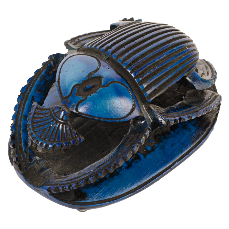 Статуэтка Скарабей Scarab Beetle dark blue Темно-синий Синий Статуэтка Скарабей Scarab Beetle dark blue Темно-синий Синий в Барнауле | Loft Concept