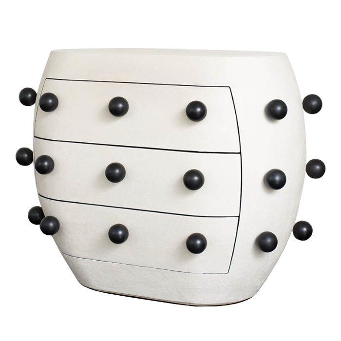 Комод Kelly Wearstler POD Commode Молочный Черный Комод Kelly Wearstler POD Commode Молочный Черный в Барнауле | Loft Concept