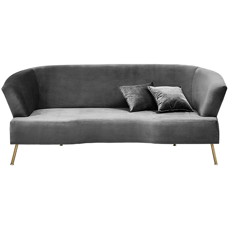 Диван Isis Sofa Gray Серый Золотой Диван Isis Sofa Gray Серый Золотой в Барнауле | Loft Concept