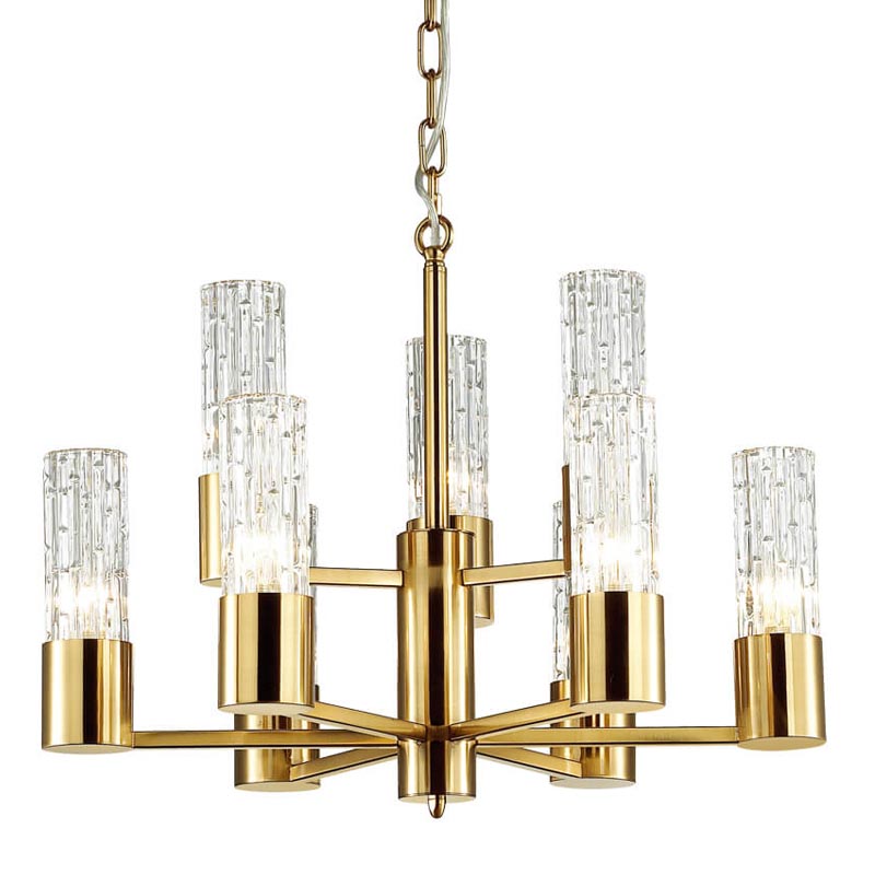 Люстра Lorinda Chandelier two tiers Прозрачный (Transparent) Золотой Люстра Lorinda Chandelier two tiers Прозрачный (Transparent) Золотой в Барнауле | Loft Concept