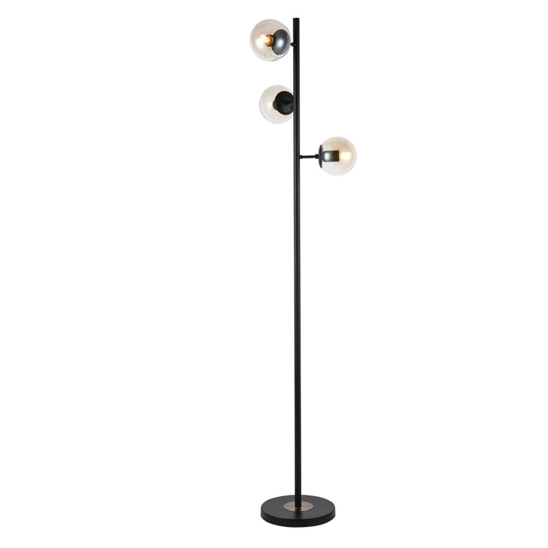 Торшер Modo Floor Lamp Ambre Black Черный Янтарный Торшер Modo Floor Lamp Ambre Black Черный Янтарный в Барнауле | Loft Concept