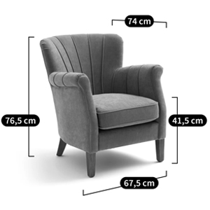 Кресло велюровое на ножках из массива ясеня Jessie Armchair Кресло велюровое на ножках из массива ясеня Jessie Armchair в Барнауле