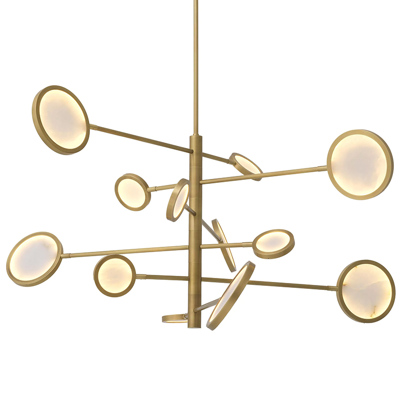 Люстра Eichholtz Chandelier Domani Золотой Белый Люстра Eichholtz Chandelier Domani Золотой Белый в Барнауле | Loft Concept