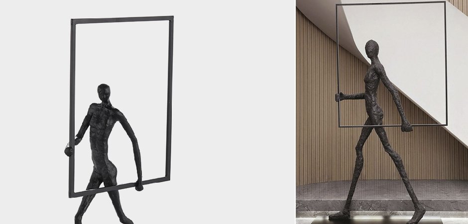 Торшер Man carries light square Торшер Man carries light square - Loft-Concept в Барнауле