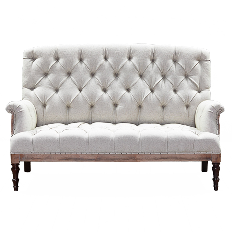 Диван Grace Sofa White Белый Коричневый Диван Grace Sofa White Белый Коричневый в Барнауле | Loft Concept