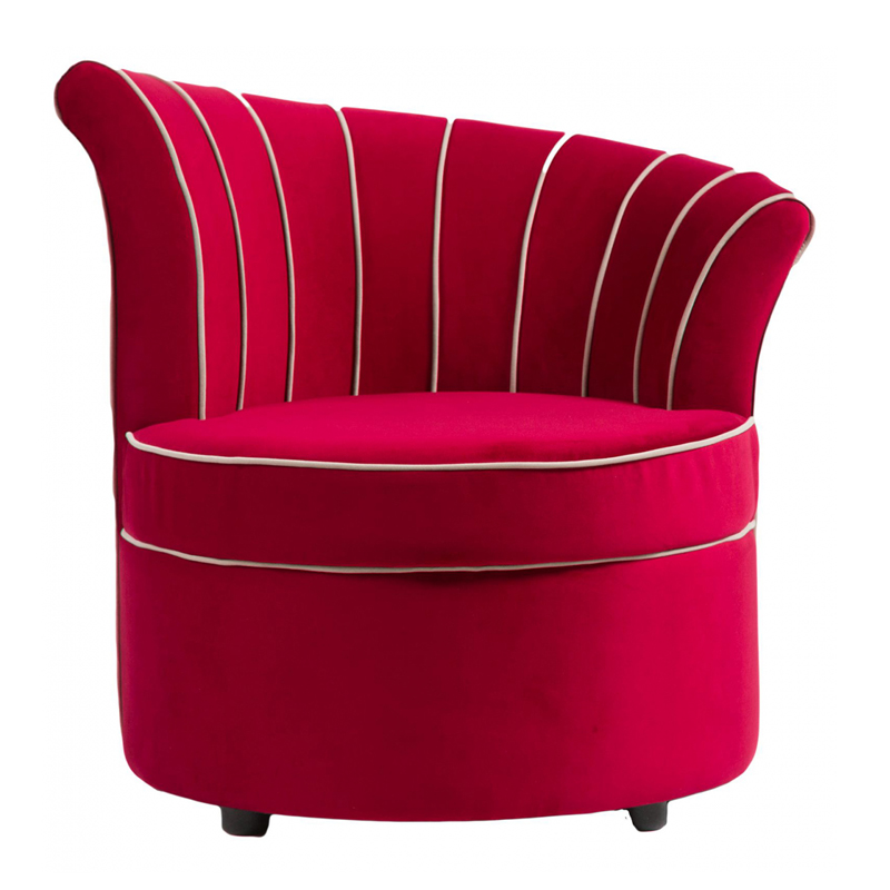 Кресло Curly Backrest Red Красный Кресло Curly Backrest Red Красный в Барнауле | Loft Concept