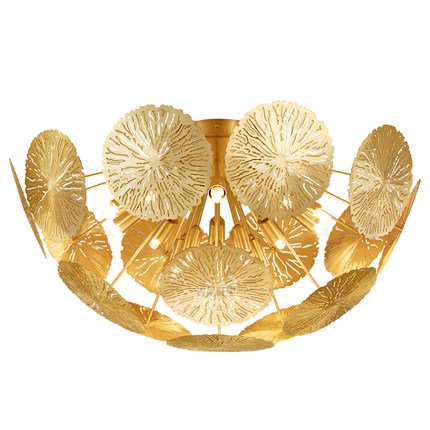 Потолочный светильник GLOBAL VIEWS LILY PAD ceiling lamp Латунь Потолочный светильник GLOBAL VIEWS LILY PAD ceiling lamp Латунь в Барнауле | Loft Concept